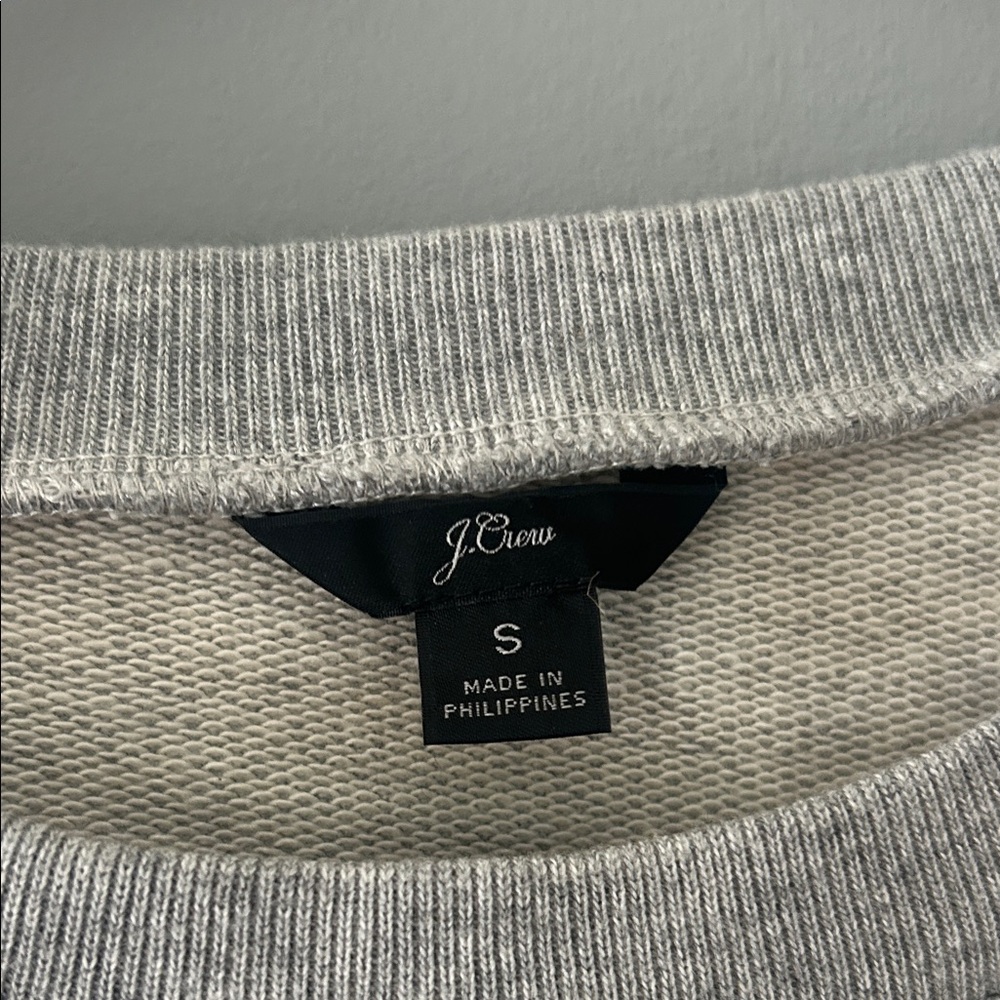 J. Crew Heather Gray Brooklyn Sweatshirt - Picture 3 of 5